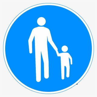 Finland Alternate Pedestrian Path Sign - Pedestrian Path Sign, HD Png Download, Free Download