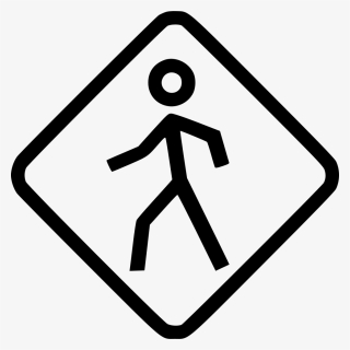 Pedestrian Sign - Portable Network Graphics, HD Png Download, Free Download