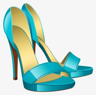 Фотки Shoe Art, Clipart, Cartoon Picture, Turquoise - Dibujo De Zapatos Turquesa, HD Png Download, Free Download