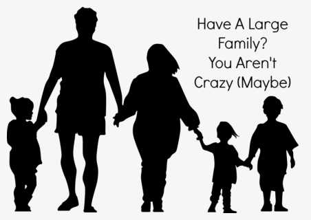 Have A Large Family Your Are - Person Family Holding Hands Clipart, HD Png Download, Free Download