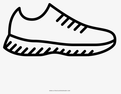 Zapatos Para Correr Página Para Colorear - Dibujos De Zapatos Coloreados, HD Png Download, Free Download