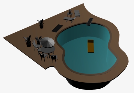 Swimming Pool Design 2d And 3d Models - 3d Computer Graphics, HD Png Download, Free Download