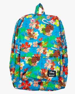 Moana Floral Print 17” Backpack - Garment Bag, HD Png Download, Free Download