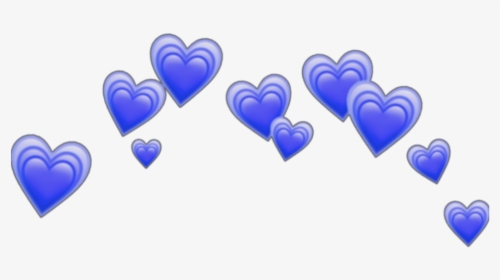 Blue Heart Crown Png, Transparent Png, Free Download