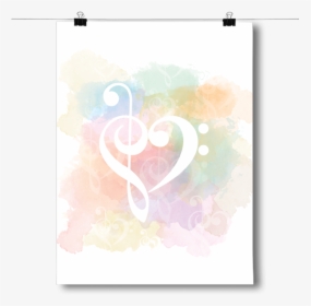 Treble Clef - Heart - Heart, HD Png Download, Free Download