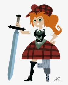 Samurai Jack Scottish Girl, HD Png Download, Free Download