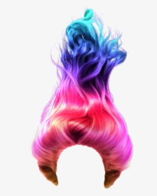 #wig #hair #rainbow #rainbowhair #arcoiris #cabelocolorido - Transparent Rainbow Hair Png, Png Download, Free Download
