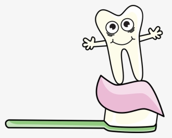 Tooth-teeth Brush Fun - Dancing Tooth With Toothbrush, HD Png Download, Free Download