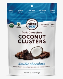 Alter Eco Dark Chocolate Coconut Clusters, HD Png Download, Free Download