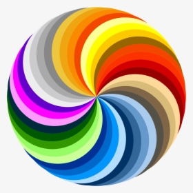 Ubuntu 36 Swirl Clip Arts - Color Pinwheel, HD Png Download, Free Download