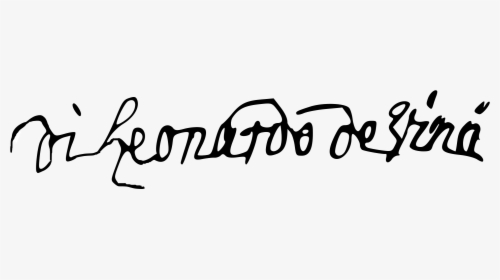 Leonardo Di Ser Piero Da Vinci Signature, HD Png Download, Free Download