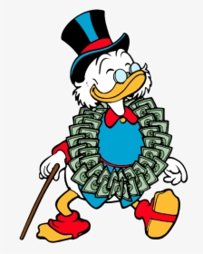 Transparent Ducktales Png - Scrooge Mcduck Dollar Painting, Png Download, Free Download