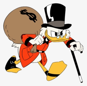 Scrooge Mcduck With Money Bags, HD Png Download, Free Download