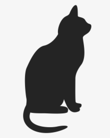 Clip Art Cat Icon Png - Silhouette Cat Clipart, Transparent Png, Free Download