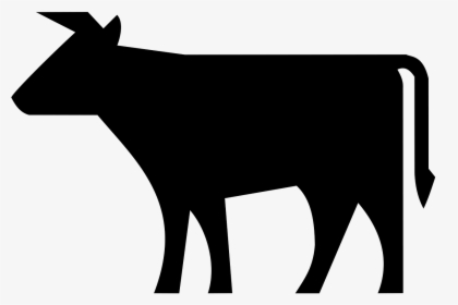 Angus Cattle Beef Cattle Farm Animals - Cow Silhouette Clip Art, HD Png Download, Free Download
