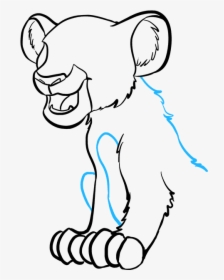 How To Draw Simba From The Lion King - Cartoon, HD Png Download, Free Download