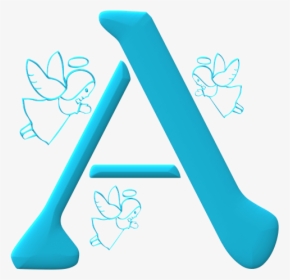 Alfabeto Azul Com Anjo, HD Png Download, Free Download