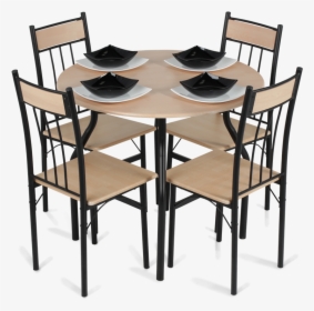 Dining Set Table With 4 Chairs Png - Set Table Transparent Background, Png Download, Free Download