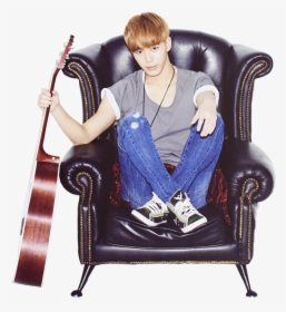 Vixx Hongbin Transparent - Sitting, HD Png Download, Free Download