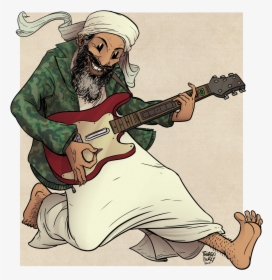 Osama Bin Laden - Osama Bin Laden Playing Guitar, HD Png Download, Free Download