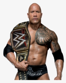 Wwe Superstar The Rock - Wwe Champion The Rock, HD Png Download, Free Download