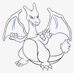 How To Draw Charizard - Charizard Easy Pokemon Drawing, HD Png Download, Free Download