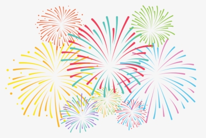 Pin Fireworks Clipart Black And White Transparent - Transparent Background Fireworks Clipart Png, Png Download, Free Download