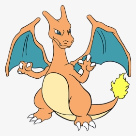 How To Draw The Pokemon Charizard Easy Step By Step - Charizard Drawing Easy, HD Png Download, Free Download