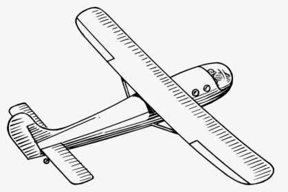 Planes Drawing Aviation - Drawing Of A Glider, HD Png Download, Free Download