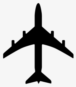 Airplane Aircraft Drawing Silhouette Cc0 - Airplane Silhouette Vector, HD Png Download, Free Download