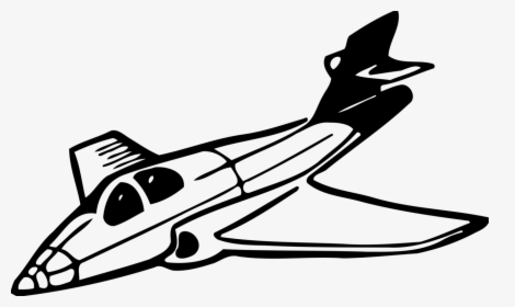 Line Art,monochrome Photography,vehicle - Jet Plane Clipart Black And White, HD Png Download, Free Download