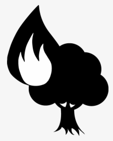 Wildfire In Woods Icon, HD Png Download, Free Download