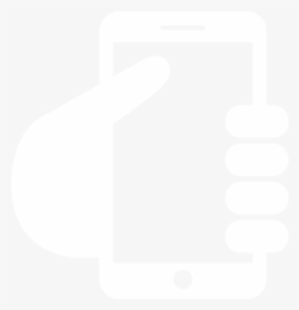 Cell Phone Icon Png White, Transparent Png, Free Download