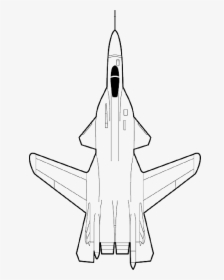 Fighter Plane Sketch - Fighter Jet Plane Drawing, HD Png Download, Free Download
