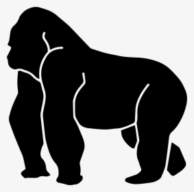 Gorilla Clipart Football - Free Black And White Gorilla Clipart, HD Png ...