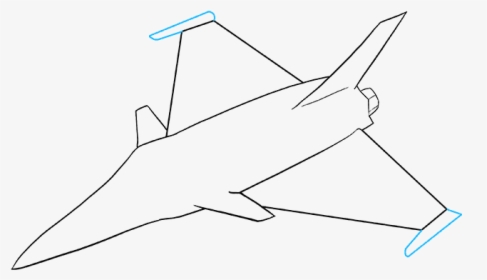 How To Draw Jet - Draw A Fighter Jet, HD Png Download, Free Download
