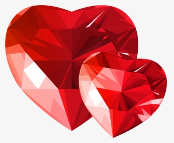 Diamond Hearts Red Transparent Png Clip Art , Png Download, Png Download, Free Download