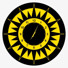 Scripted Abstract Sun Clock Clip Arts - Kazi Nazrul University Logo, HD Png Download, Free Download