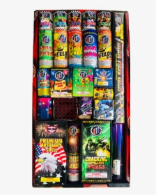 Red White And Blue Assortment Fireworks, HD Png Download, Free Download