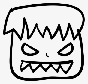 Halloween Ugly Monster Face - Ugly Png Icon, Transparent Png, Free Download