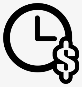 Clock With Dollar Symbol - Saving Hours Icon, HD Png Download, Free Download