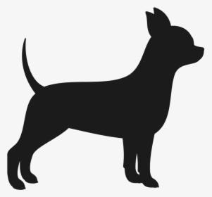 Vector Royalty Free Chiwawa Drawing Chiweenie - Silhouette Of A Chihuahua, HD Png Download, Free Download
