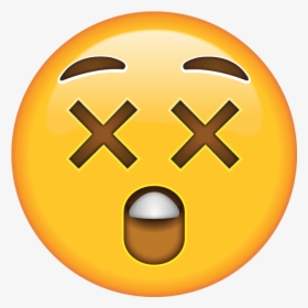Download Astonished Emoji Icon - Dizzy Face Emoji, HD Png Download, Free Download