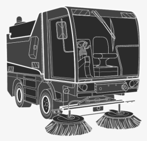 Road Sweeper - Trailer Truck, HD Png Download, Free Download