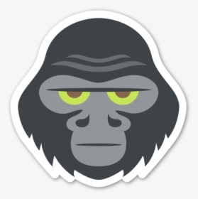 Cartoon Gorilla Face Clipart , Png Download - Gorilla Emoji, Transparent Png, Free Download