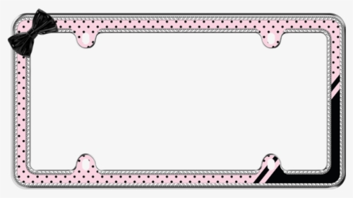 Sparkling Retro Polka Dot Glitter License Plate Frame - License Plate Frames Disney, HD Png Download, Free Download
