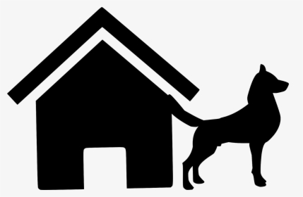 Dog, House, Silhouette, Design, Canine, Doggy, Doghouse, - Clip Art, HD Png Download, Free Download