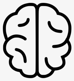 Png File Svg - Simple Brain Line Drawing, Transparent Png, Free Download