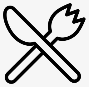 Fork And Knife Outlines Cross - Hindu Symbol For Samsara, HD Png Download, Free Download
