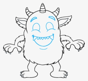 How To Draw Cartoon Monster - Cartoon Easy Monster Drawings, HD Png Download, Free Download